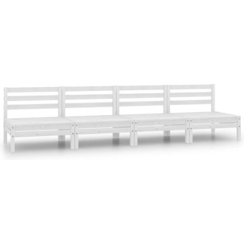 vidaXL-4-delige-Loungeset-massief-grenenhout-wit
