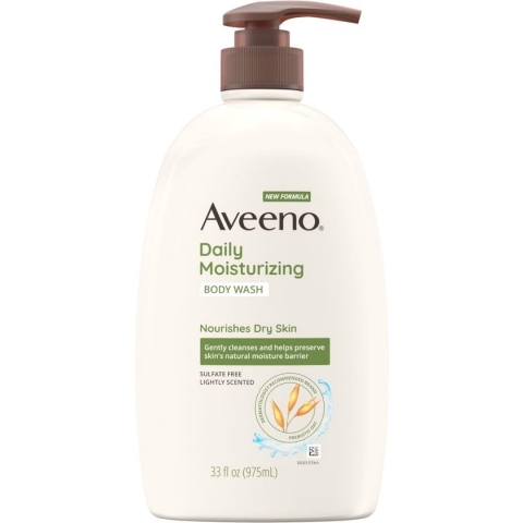 Aveeno Daily Moisturizing Body Wash for Dry & Sensitive Skin 975ml