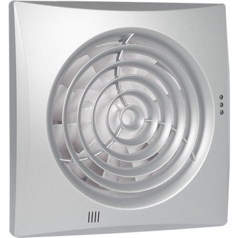 Silencio badkamerventilator aluminium Ø125mm met timer en vochtsensor