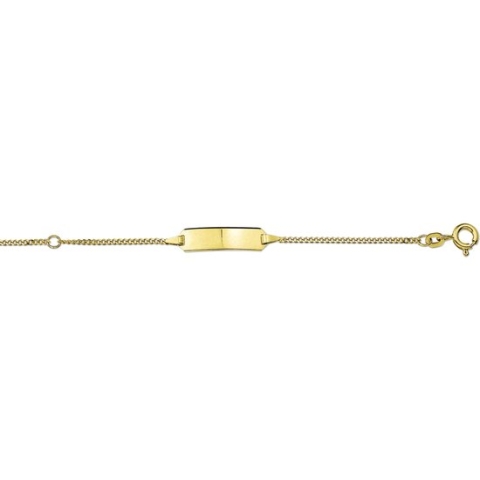 Graveerarmband Gourmette 4-zijdes Geslepen Plaat 5,0 Mm