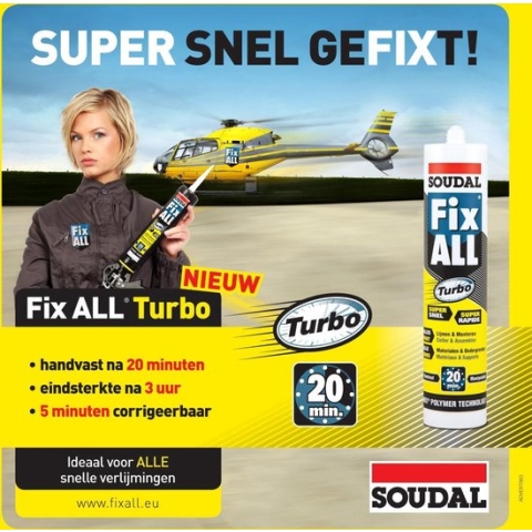 Soudal Fix All Turbo 290ml - 12stuks
