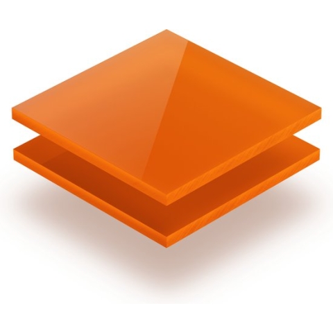 Plexiglas opaaloranje 3 mm - 80x80cm