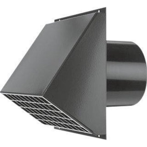 Burgerhout WTW3000 muurrooster 180mm zwart