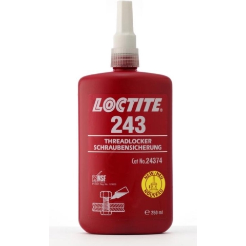 LOCTITE 243 Schroefdraadborgmiddel Blauw 250ml - Medium sterkte