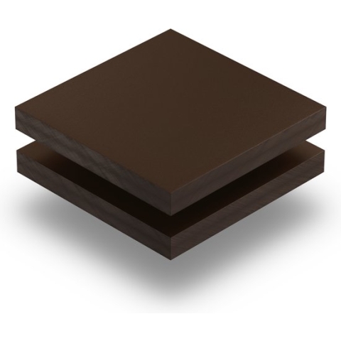 HPL chocoladebruin structuur 6 mm RAL 8017 - 160x90cm