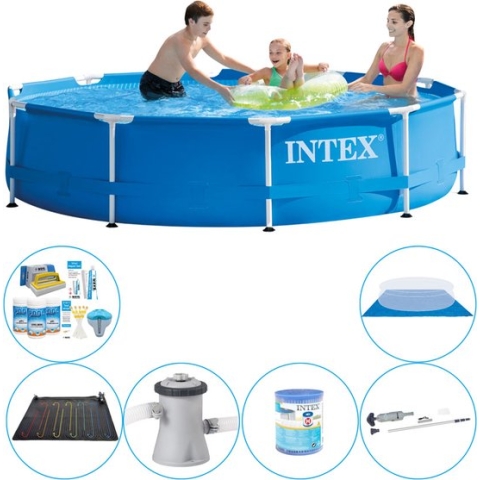 Zwembad Deal - 7-delig -  Metal Frame Rond 305x76 cm