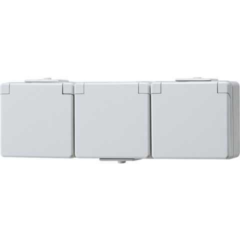 Jung WG600 Wandcontactdoos (WCD schakelmateriaal) - 623NW - E2U4P