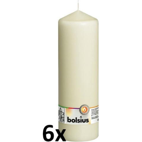 Bolsius Stompkaars - 250 * 80 - ivoor - 6 stuks