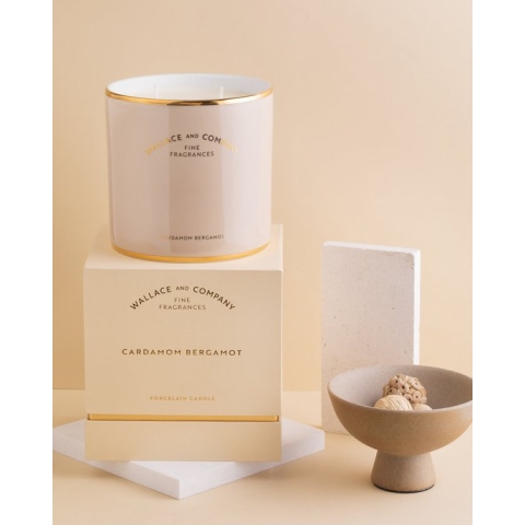 Wallace & Co Kardamom Bergamot Geurkaars 750 ml