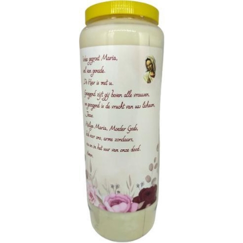 Wees gegroet Maria - Noveenkaars - 9 dagen brander (20 stuks)