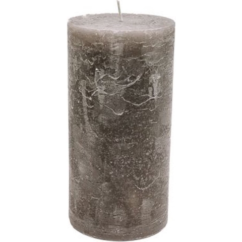 Stompkaars - morene - 10x20cm - parafine - set van 3