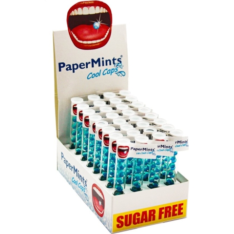 PaperMints CoolCaps Tubes Display - 32 Stuks