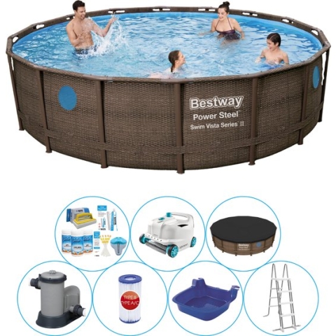 Power Steel Swim Vista ROND 488x122 cm - Zwembad Super Deal