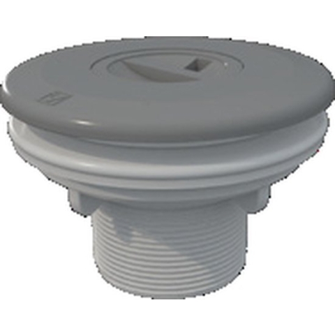 Stofzuigaansluiting ABS 2" x 50mm - paneel / prefab grijs