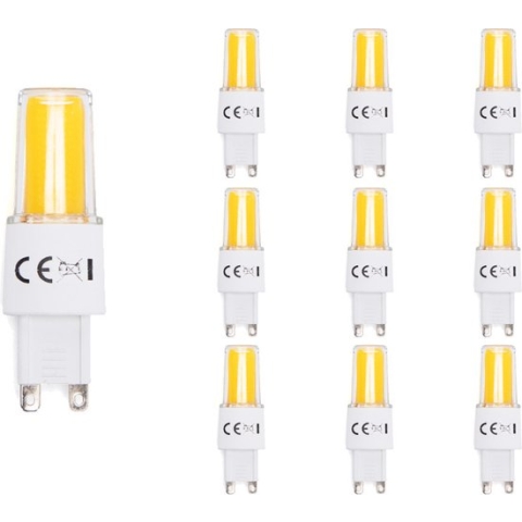 10 Pack - G9 LED Lamp - 3.8 Watt - 470 Lumen - 3000K