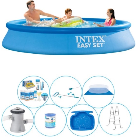 Easy Set Rond 305x61 cm - 8-delig - Alles in 1 Zwembad Pakket