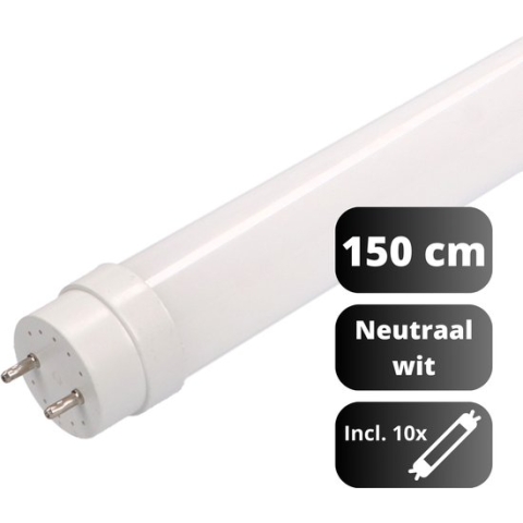 EasySave LED TL Buis 150 cm - T8 - Neutraal wit - 4000K - Gaat tot 15 jaar mee - 2410 lm - 10PACK