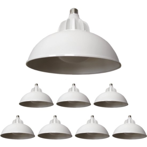 Ledlamp E27 30W 220V 120 ° bel (8 stuks) - Warm wit licht - Overig - Pack de 8 - Wit Chaud 2300k - 3500k - SILUMEN
