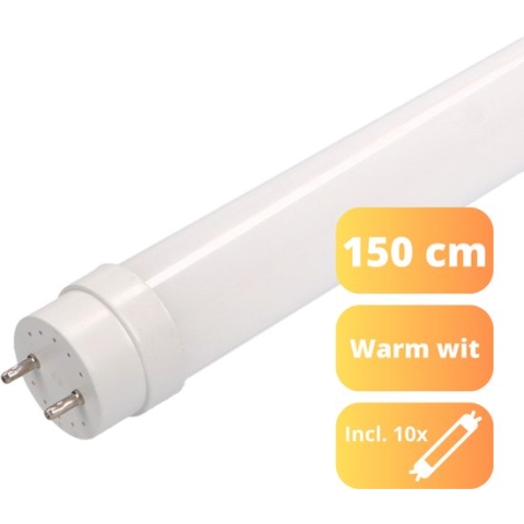 EasySave LED TL Buis 150 cm - T8 fitting - Warm wit licht - Gaat tot 15 jaar mee - 2300 lm - 10PACK