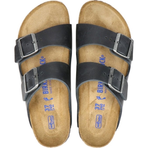 Birkenstock Arizona FL WB Narrow Unisex Slippers - Black - Maat 36
