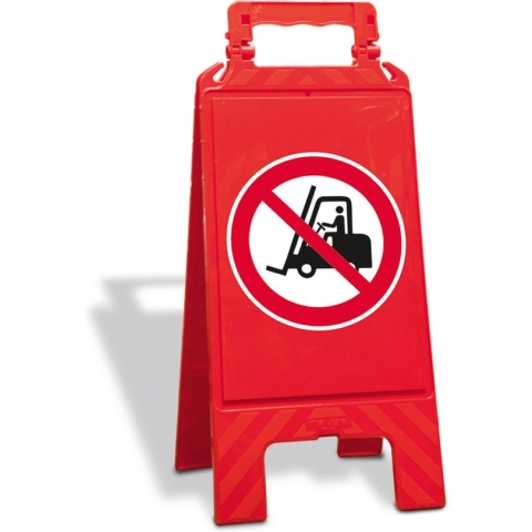 A-bord verboden voor heftrucks, inklapbaar, P006