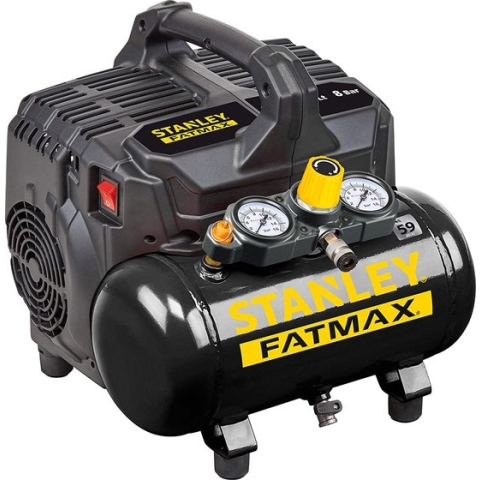 Stanley Compressor DST 101/8/6 FMXCM00 - Luchtcompressor Olievrij - Max. 59dB