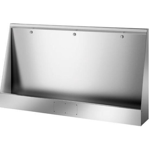 LP staand urinoir L.1800 toevoer achteraan RVS 304 mat gepol