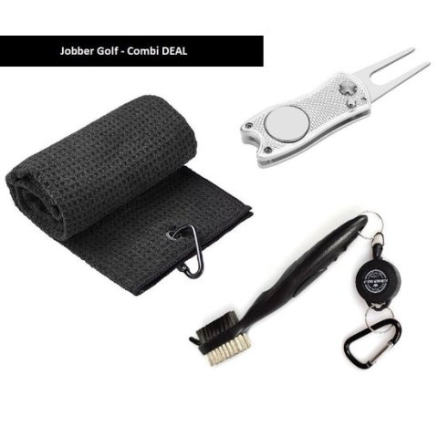 Jobber - Golf accessoires Cadeau - Pitchfork - Handdoek - Golfborstel