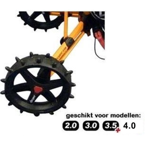 Hedgehog 3-Pack 12 Inch Winterwielen Voor Clicgear 3 en 4 Serie Golftrolley