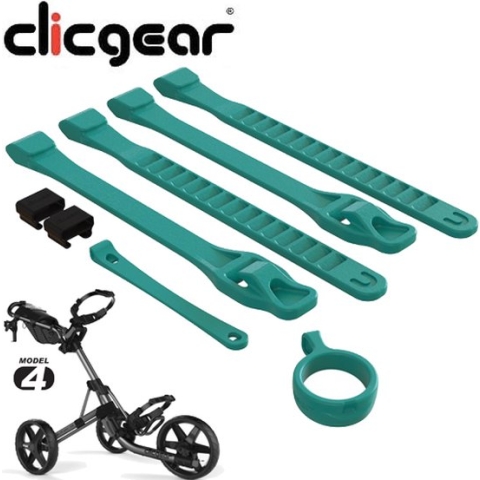 Clicgear Trimset Gekleurde Siliconen Straps, turquoise