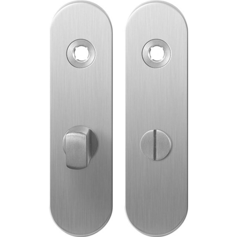 Kortschild WC55/8 normale knop RVS geborsteld