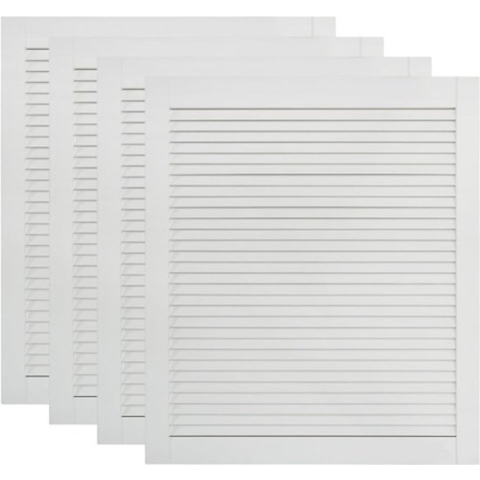 vidaXL-Louvredeuren-4-st-61,5x49,4-cm-massief-grenenhout-wit