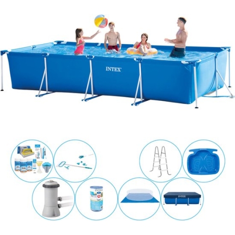 Zwembad Comfort Pakket -  Frame Pool Rechthoekig 450x220x84 cm