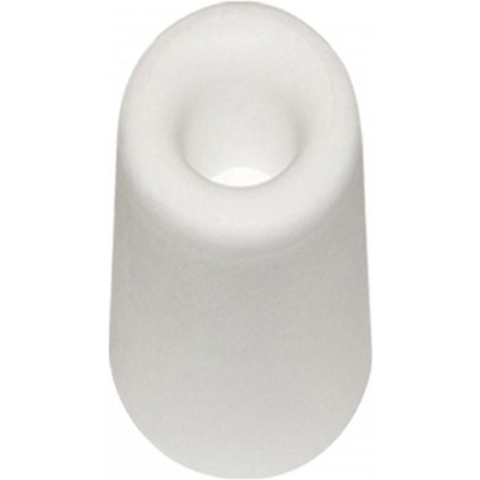 Deurbuffer / deurstopper wit rubber 75 x 40 mm - deurstop