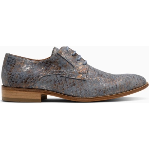 Paulo Bellini Lace up Shoe blue printing