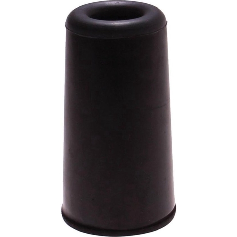 Deurbuffer / deurstopper zwart rubber 75 x 40 mm - deurstop