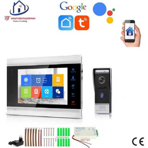 Wifi deurintercom met bediening via APP en werkt met spraakgestuurde apps. T-2101V
