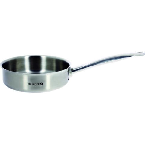De Buyer Prim'Appety Hapjespan Inductie 28 cm RVS - Zonder Anti Aanbaklaag - PFAS Vrij