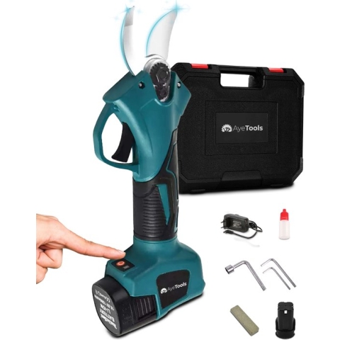 AyeTools Elektrische Snoeischaar - Snoeizaag met Accu - Heggenschaar - 900 gram - 25 mm