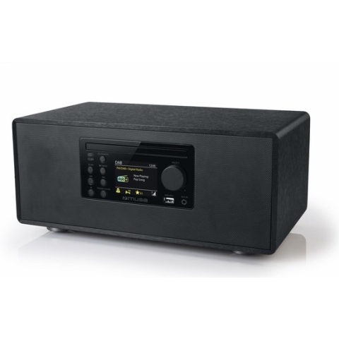 Muse M-695DBT - Micro-audiosysteem met DAB+/FM-radio, bluetooth, CD en USB, zwart