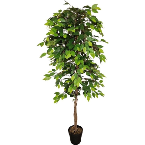 Ficus Kunstboom 180cm | Kunst Ficus plant | Kunstplant op stam | Mixgroen