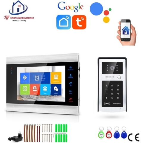 Wifi deurintercom met bediening via APP en werkt met spraakgestuurde apps. T-2103