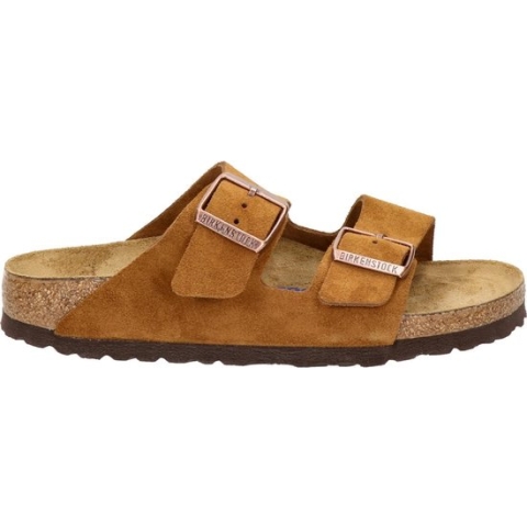 Birkenstock Arizona SFB VL Mink Narrow Dames Slippers - Mink - Maat 38