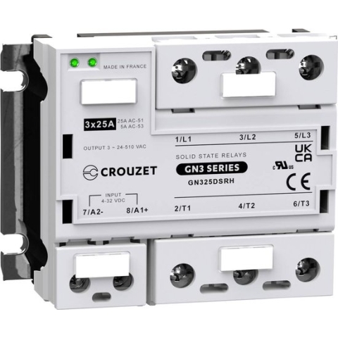 Crouzet Halfgeleiderrelais GN325DSRH 25 A Schakelspanning (max.): 510 V/AC Willekeurig schakelend 1 stuk(s)