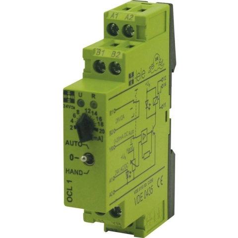 tele OCL1 24 V/AC/DC 0 - 20 mA Koppelrelais 24 V/DC, 24 V/AC 5 A 1x wisselcontact 1 stuk(s)