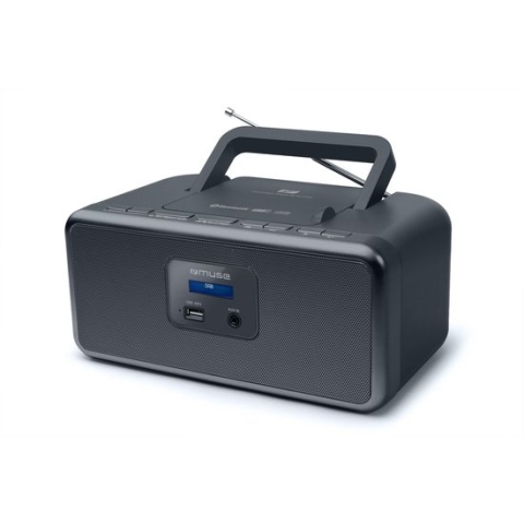Muse M-32DB - Draagbare radio/CD-speler met DAB+, USB en bluetooth, zwart