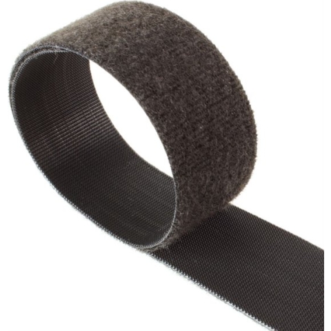 VELCRO® One Wrap® Klittenband - 20 mm breed - 25 meter - vlamvertragend - Zwart