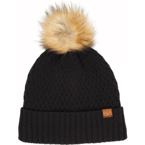 Callaway Ladies Pom Pom Beanie - Zwart