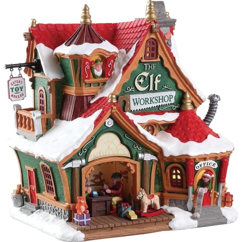 Lemax Kerstdorp The Elf Workshop - met verlichting
