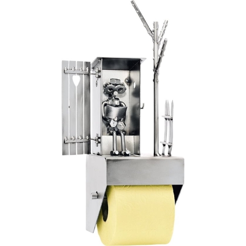 Hinz & Kunst toiletrolhouder krant lezen in natuur wc rol houder cadeaus kado liefhebber